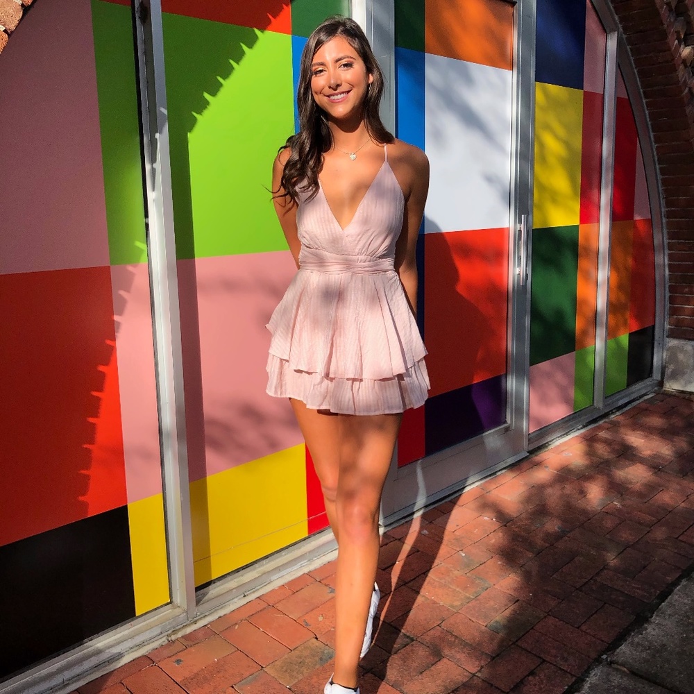 Mini romper (blush rose)